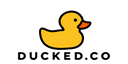 Ducked sarı ördek ve DUCKED.CO logosu